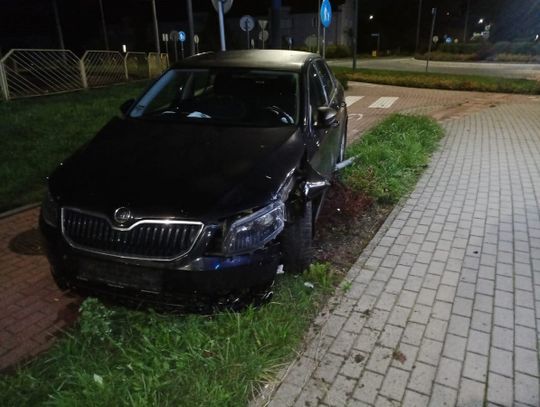 Przeleciała przez rondo Kaliningrad