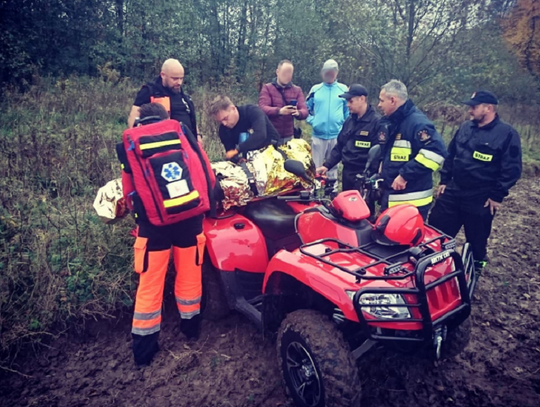 Ranny grzybiarz w Krasnym Lesie Ranny grzybiarz w Krasnym Lesie