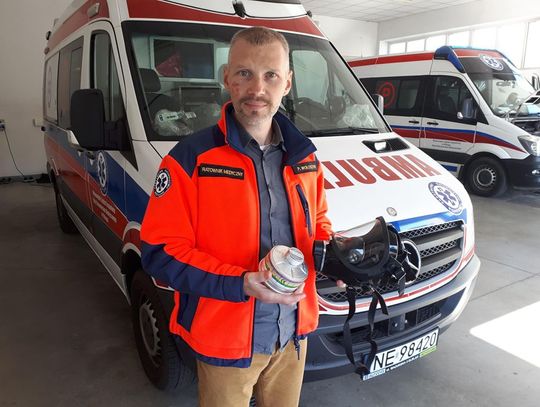 Ratownicy Medyczni w Elblągu wyposażeni w maseczki