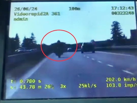 Rozpędził się motocyklem BMW do 200 km/h. Zatrzymała go grupa SPEED