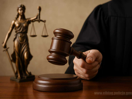 Sąd nie miał litości dla 21-latka z Elbląga