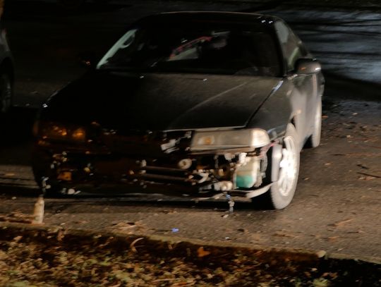 Skosił znak na Górnośląskiej, na policję czekał na parkingu