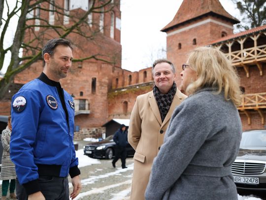 Sławosz Uznański-Wiśniewski odwiedził Frombork [FOTO]