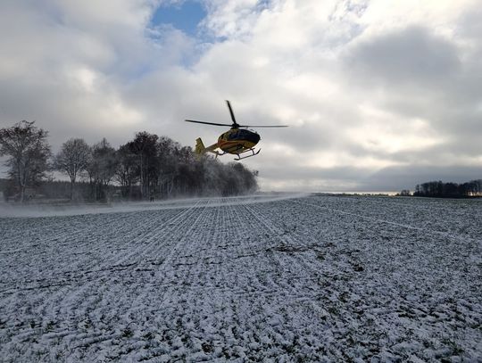 Śmigłowiec LPR lądował pod Braniewem [FOTO]