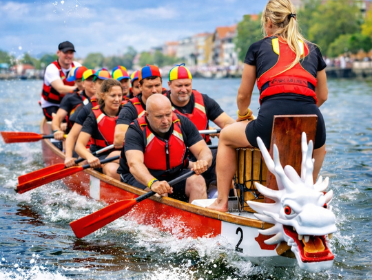 Smocze łodzie znów na rzece Elbląg Smocze łodzie znów na rzece Elbląg