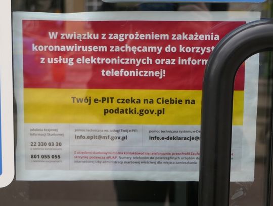 Specjalne środki ostrożności w Urzędzie Skarbowym w Elblągu