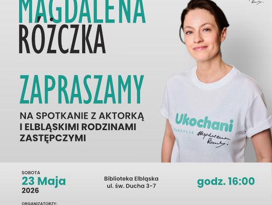 Spotkanie z Magdaleną Różczką - 23 maja, godz. 16:00, Biblioteka Elbląska