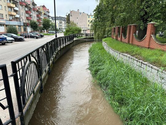 Stan poziomu wód w rzece po nocy