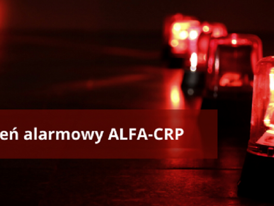 Stopień alarmowy ALFA-CRP na obszarze całego kraju