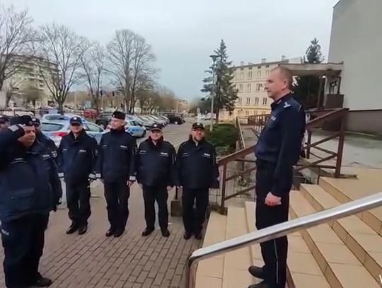 Tak wyglądał ostatni dzień Komendanta Policji w Elblągu [WIDEO]