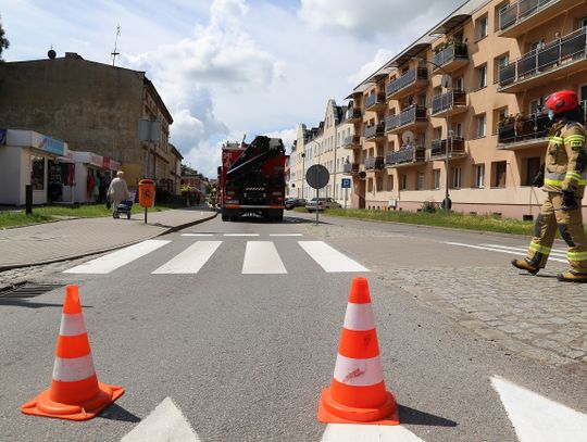 Trująca substancja w beczce - ulica Żeromskiego zablokowana.