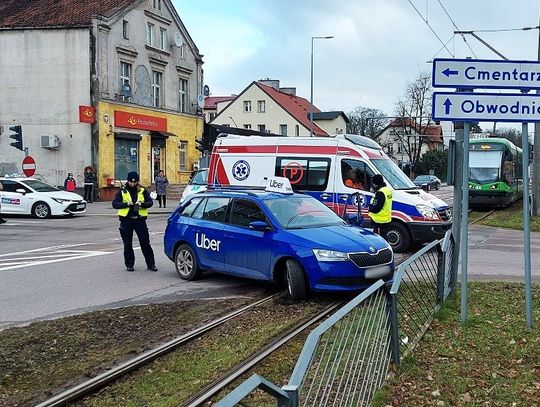 Uber uderzył w tramwaj