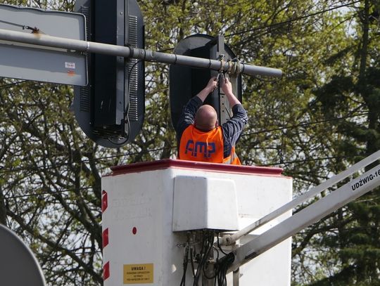 Uszkodzona sygnalizacja na skrzyżowaniu Grunwaldzka-Mickiewicza