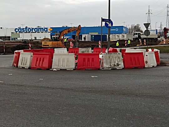 Utrudnienia w ruchu - rondo ul. Warszawska - ul. Żuławska