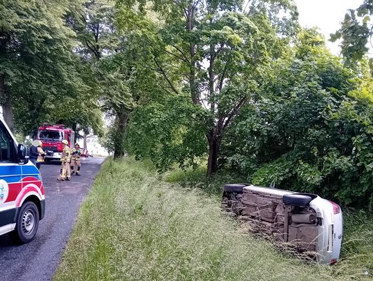 Volkswagen wypadł z drogi Volkswagen wypadł z drogi