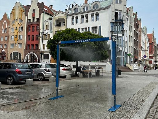 W Elblągu działają już kurtyny wodne