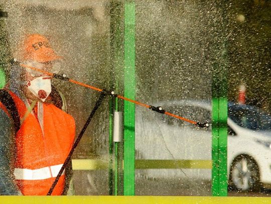 W Elblągu trwa dezynfekcja