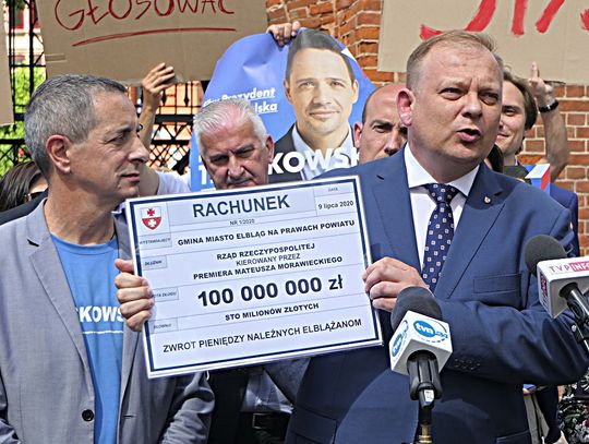 Wiceprezydent Elbląga: Prezesie Kaczyński, oddaj 100 milionów złotych!