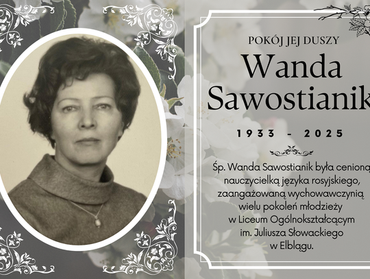 Wspomnienie o śp. Wandzie Sawostianik
