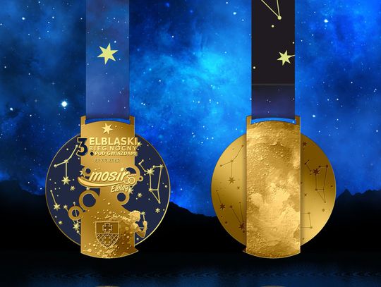 Wyjątkowy medal na 3. Elbląski Bieg pod Gwiazdami