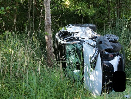Wypadek 2 samochodów na trasie Elbląg-Tolkmicko