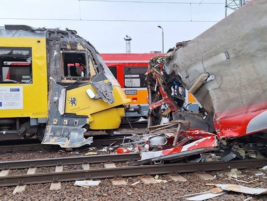 Wypadek dwóch pociągów. 4 osoby ranne