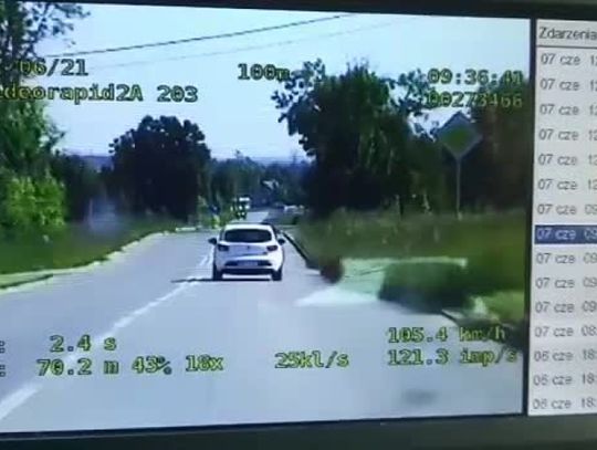 Z kamery policyjnego wideorejestratora [FILM]