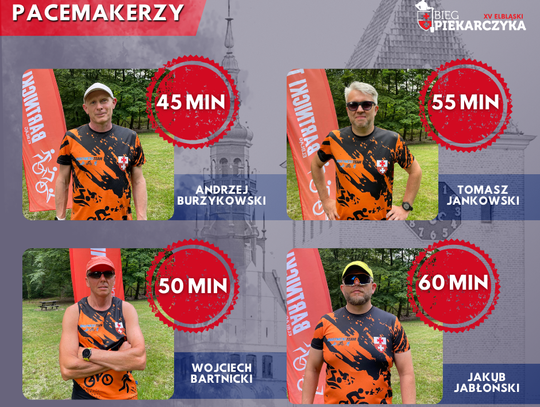 Z nimi pobiegniesz na czas, pacemakerzy XV Biegu Piekarczyka