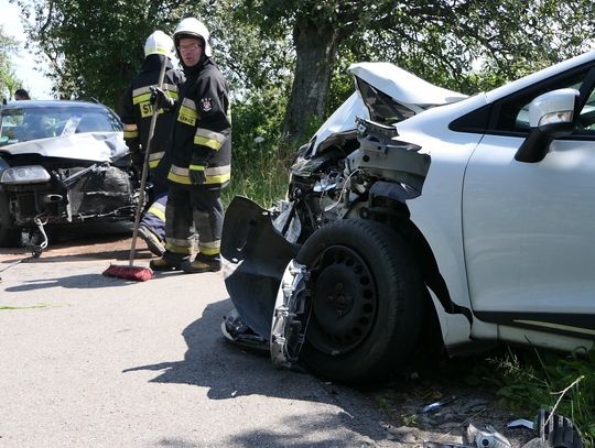 Za ciasno na dwa pojazdy. Wypadek na trasie Kamiennik Wielki-Kwietnik