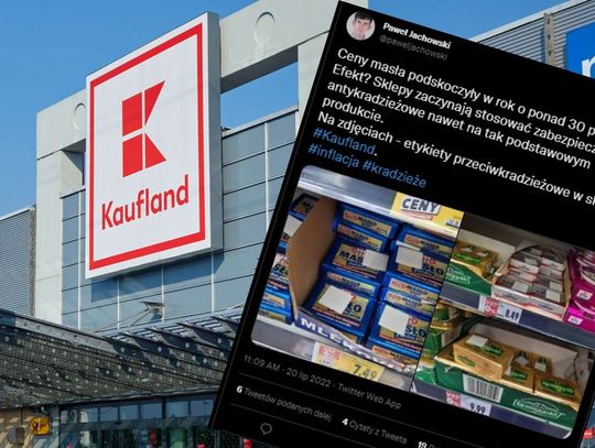 Zabezpieczenia na kostkach masła. Tak Kaufland odstrasza złodziei