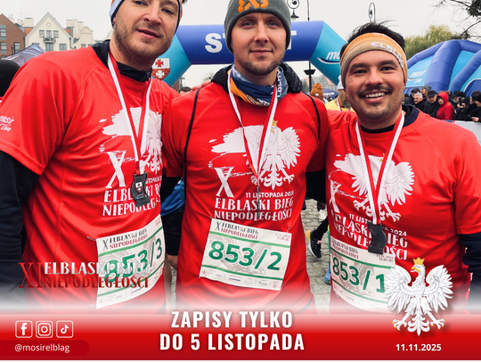 Zapisy na bieg tylko do środy! Zapisy na bieg tylko do środy!