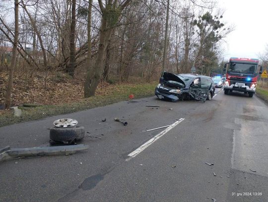 Zderzenie pojazdów na Mazurskiej