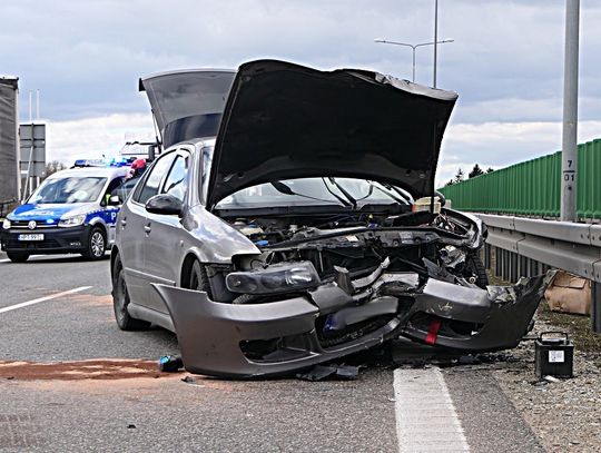 Zderzenie samochodów na S7 przy Nowej Holandii. Policja zatrzymała prawo jazdy!