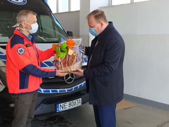 Życzenia świąteczne dla elbląskich medyków