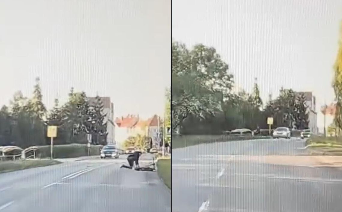 17-latek „przeleciał” nad samochodem. Wszystko nagrała kamera [WIDEO]