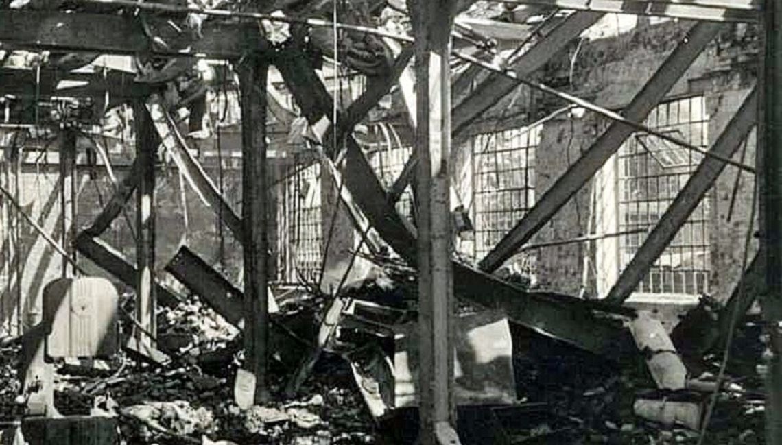 17 lipca 1949 roku ok. 2 w nocy spłonęła remontowana hala nr 20 Zakładów Mechanicznych im. Karola Świerczewskiego w Elblągu