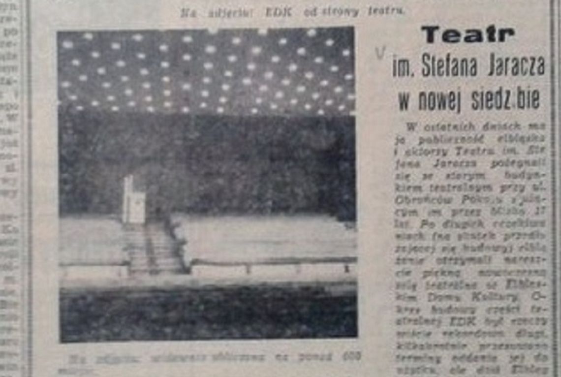 18 czerwca 1966 roku uroczyście otwarto nową salę teatru w Elbląskim Domu Kultury