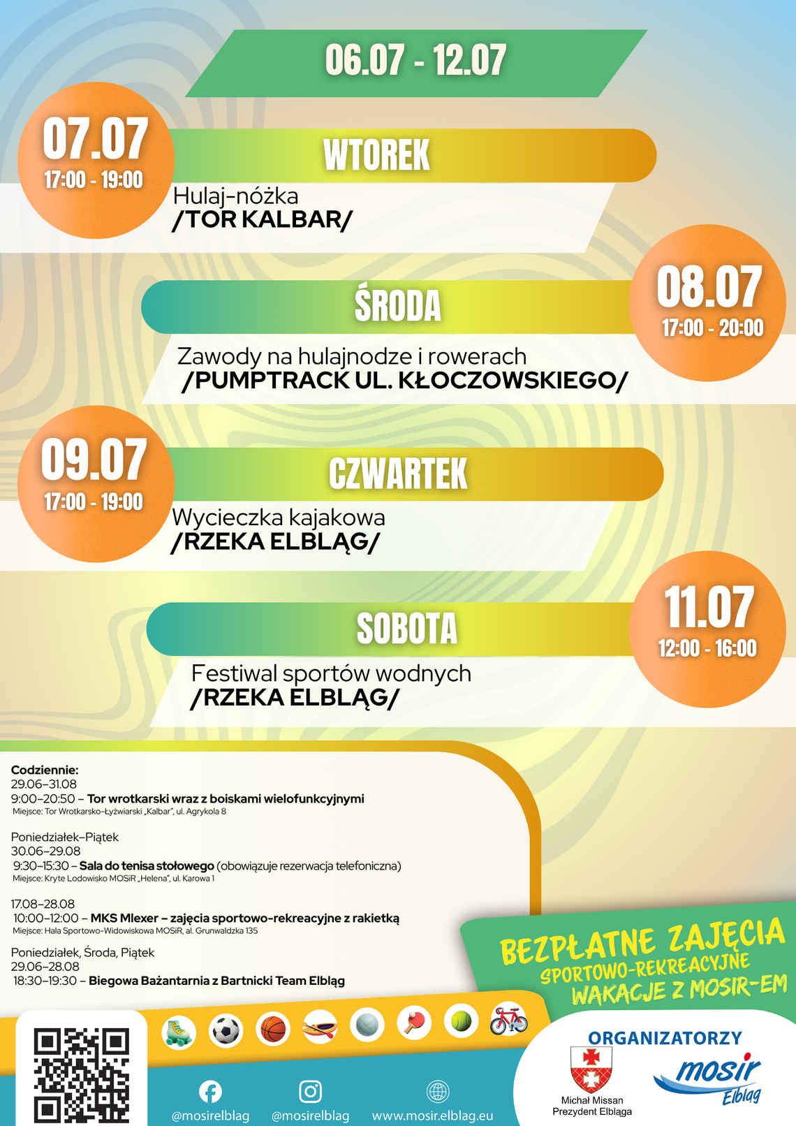 Aktywny tydzień z MOSiR-em Aktywny tydzień z MOSiR-em