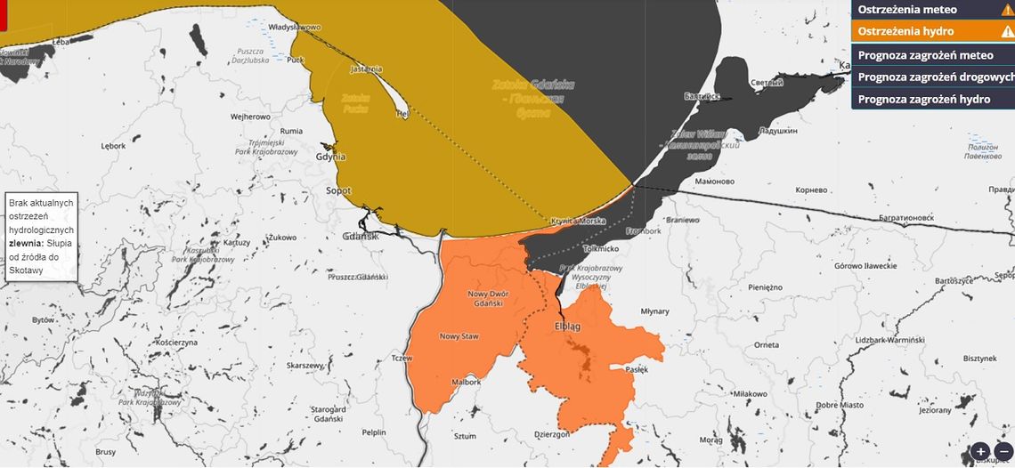 Alarm przeciwpowodziowy w Krynicy, Stegnie i Nowym Dworze Gdańskim