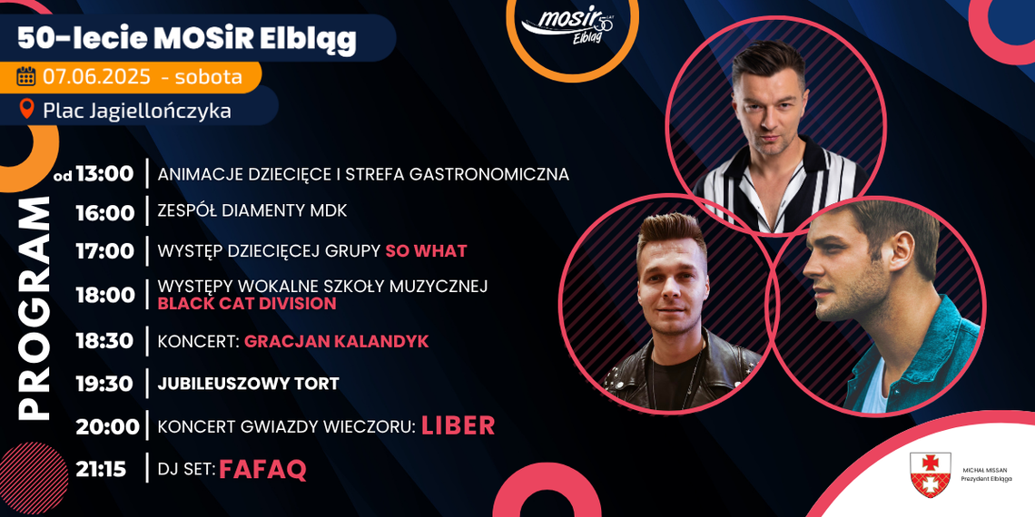 Bezpłatne koncerty i atrakcje, świętuj 50-lecie MOSiR