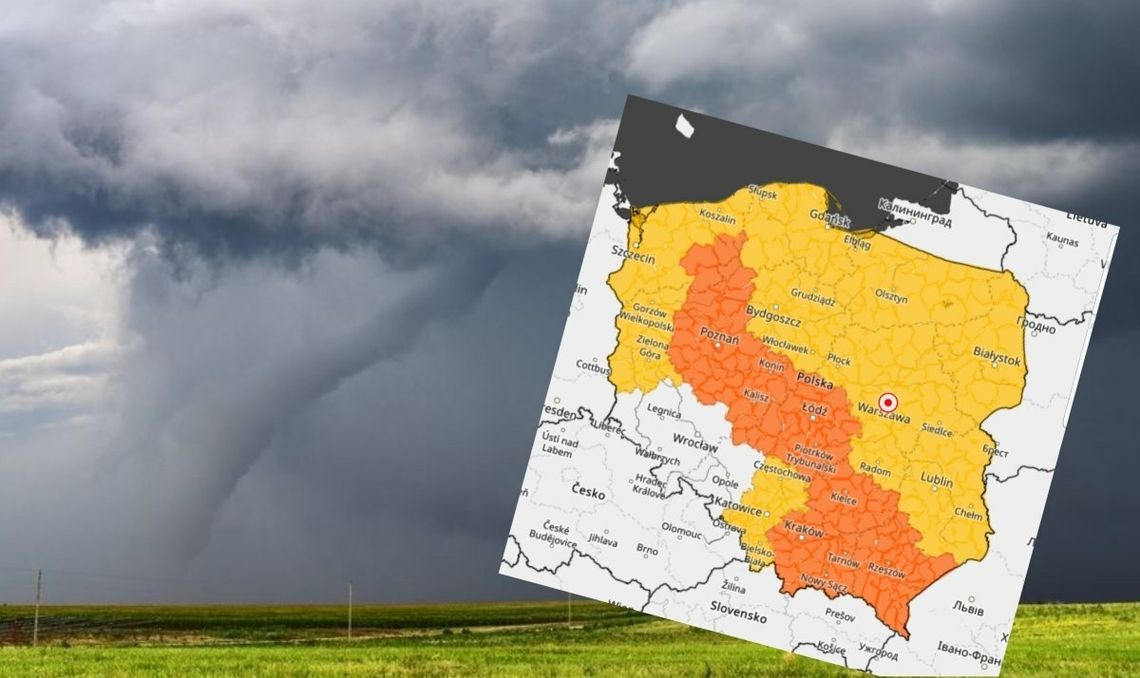 Burze, podtopienia i tornada. Środa w całej Polsce niespokojna