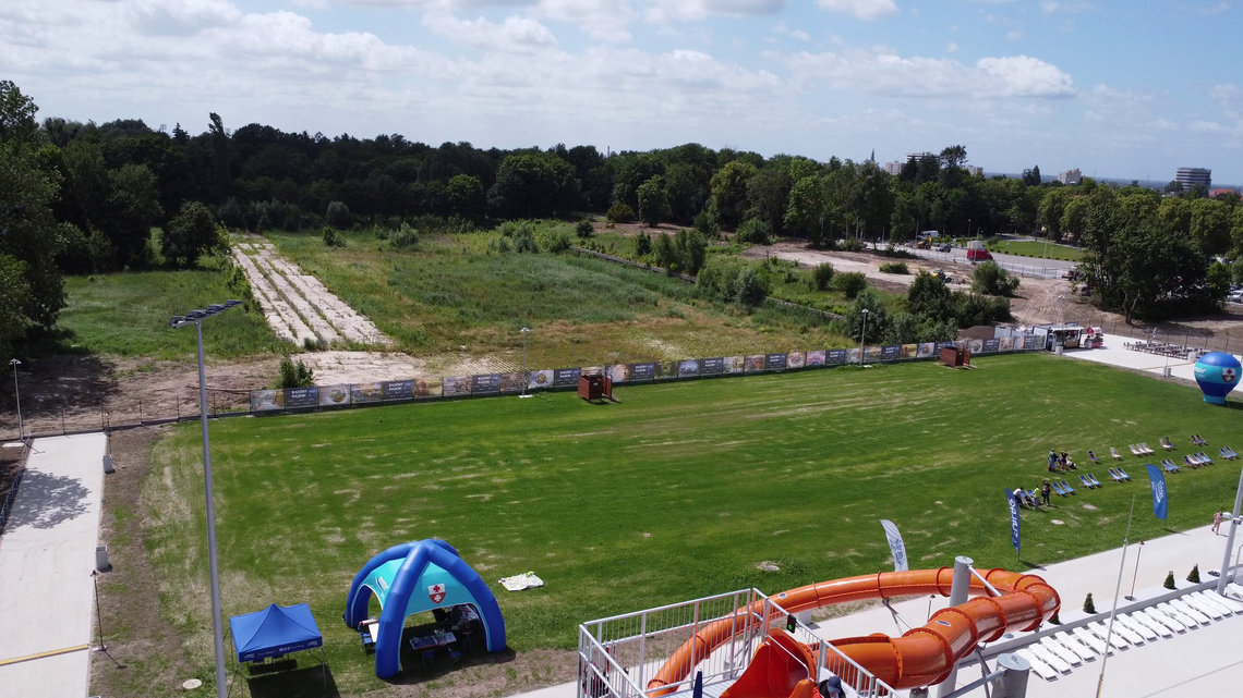 Dodatkowy zbiornik retencyjny na kąpielisku miejskim przy ul. Spacerowej Dodatkowy zbiornik retencyjny na kąpielisku miejskim przy ul. Spacerowej
