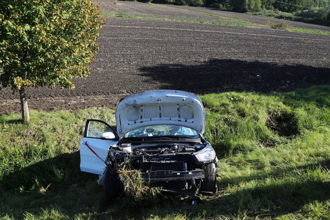 Zderzenie pojazdów na Mazurskiej. Podejrzany uciekał pieszo