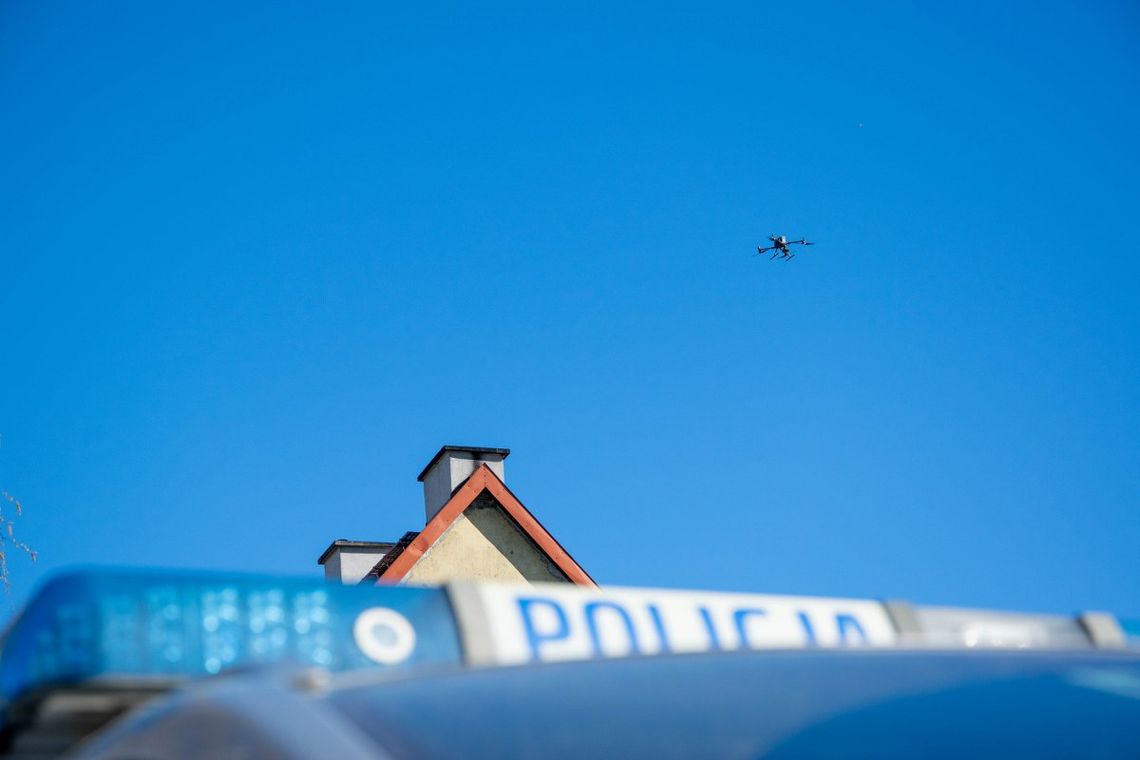 Działania policji i straży miejskiej w Elblągu. W akcji dron