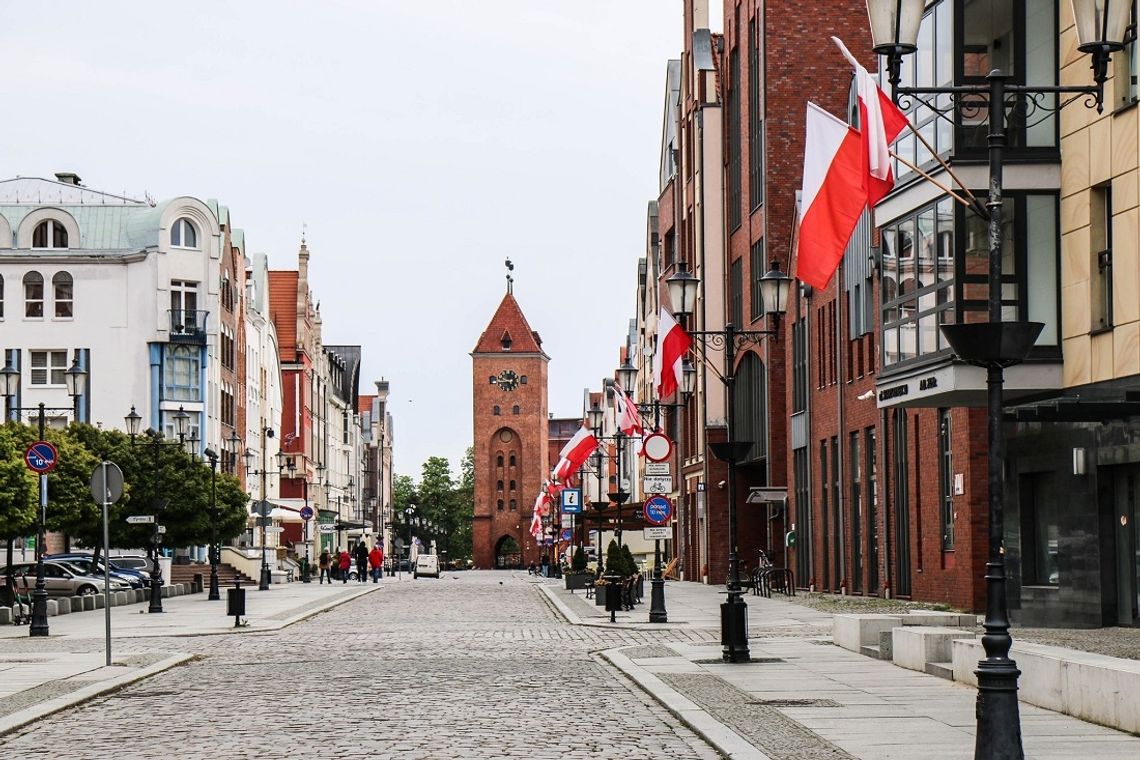 Elbląg przystrojony na 2 maja [FOTO]