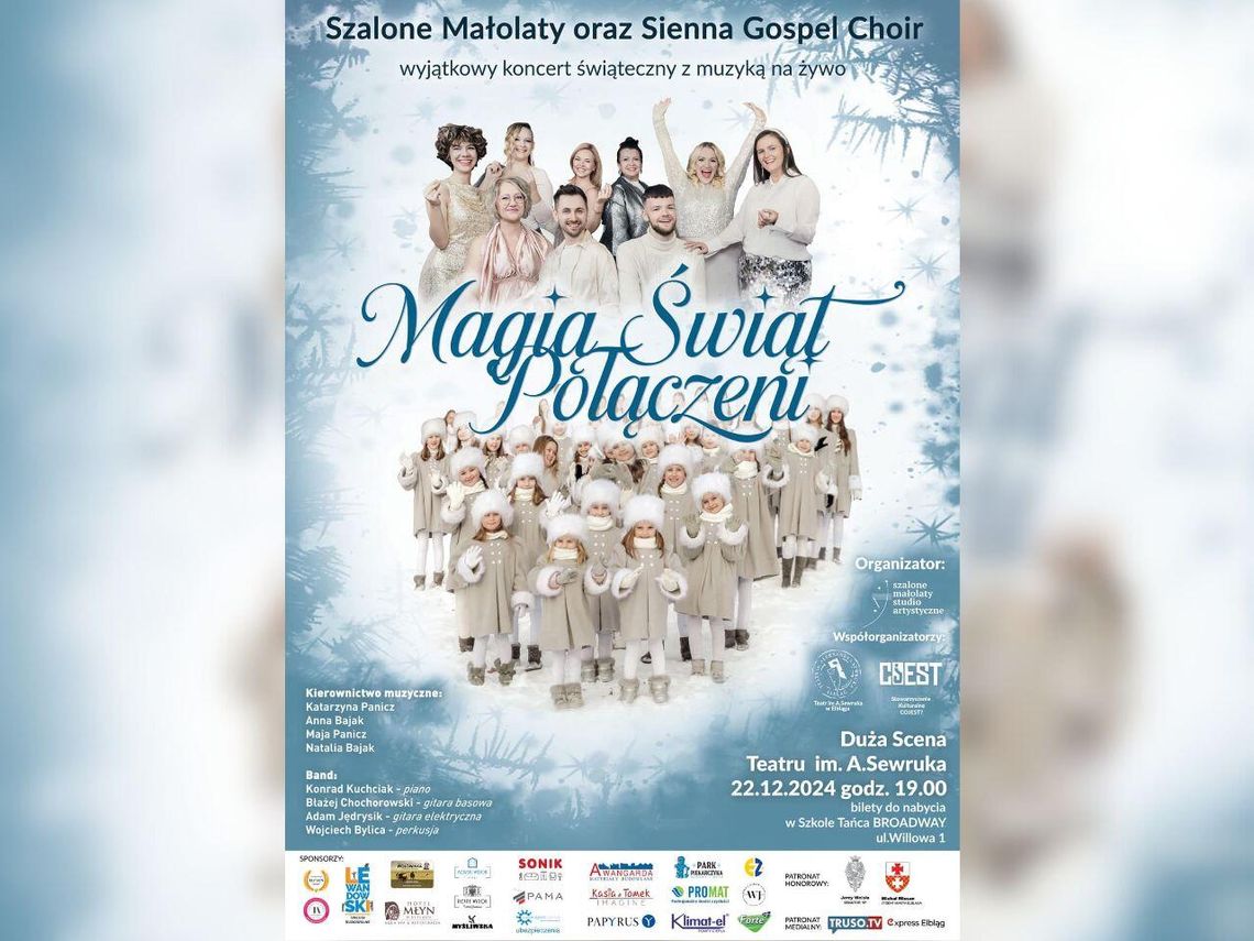 Gdyby nie wielkie serca, ten koncert by się nie odbył. „Magią Świąt Połączeni” w wykonaniu Studio Artystyczne Katarzyny Panicz "Szalone" i "Szalone Małolaty"