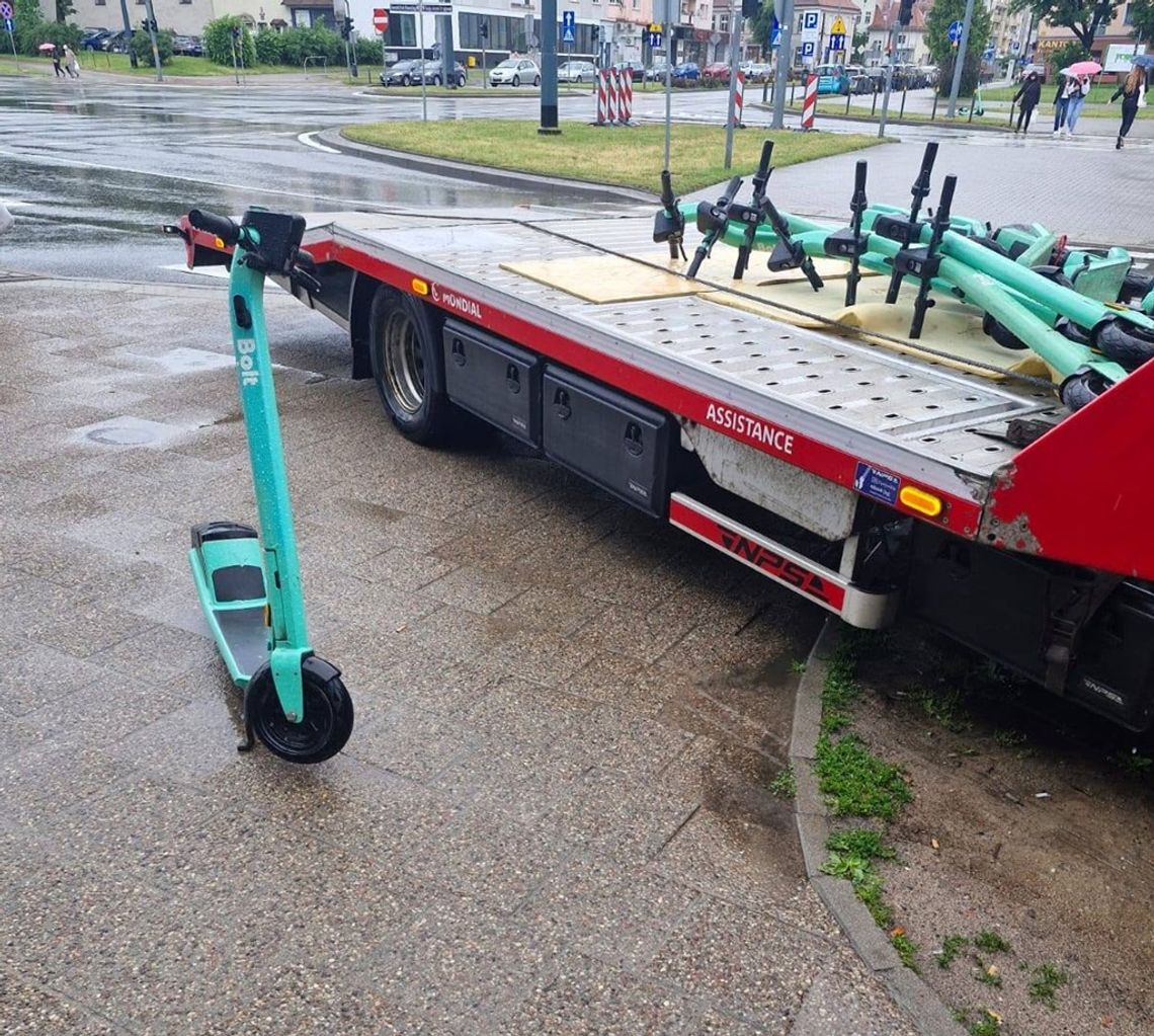 Hulajnogi elektryczne pod lupą w Elblągu Hulajnogi elektryczne pod lupą w Elblągu