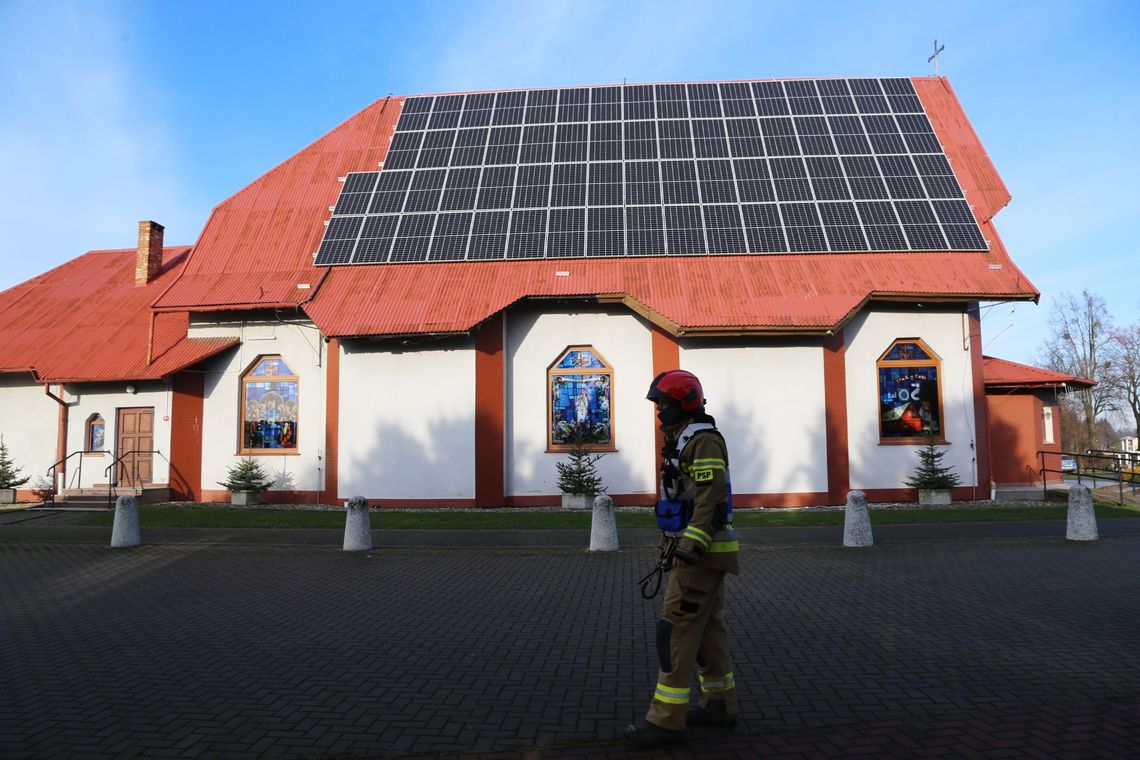 Interwencja straży w kościele w Cieplicach