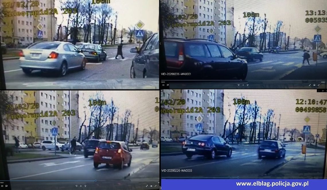 Kierowcy byli nagrywani okolicach przejścia dla pieszych przy ul. Odrodzenia