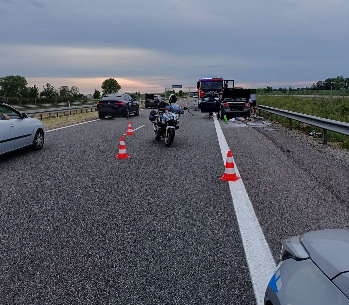 Kolejny pożar na S7 i kolejne utrudnienia w kierunku Gdańska.